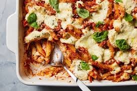 Baked Mostaccioli Menu