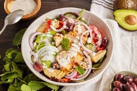 Greek Salad With Grilled Chicken