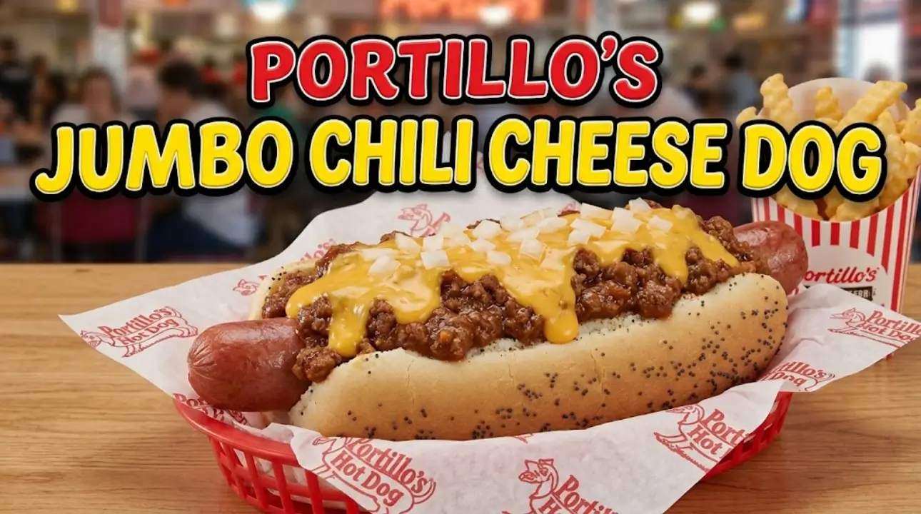 Portillo's Jumbo Chili Cheese Dog