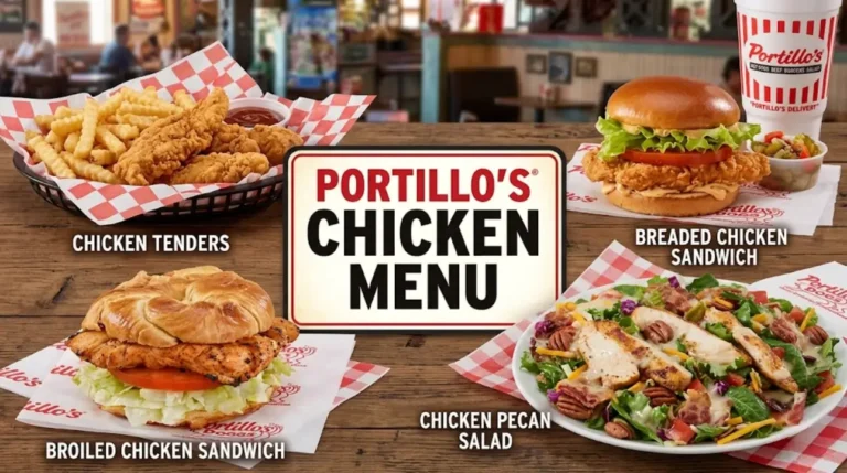 Portillo’s Restaurant Chicken Food Menu With Price and Calories