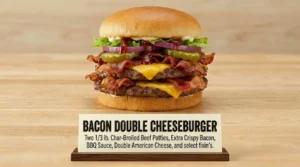 Portillo's Restaurant Menu Bacon Double Cheeseburger With Price