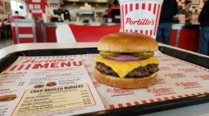 Portillo's Restaurant Menu Cheeseburger