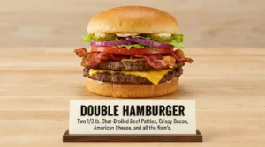 Portillo's Restaurant Menu Double Hamburger With Price