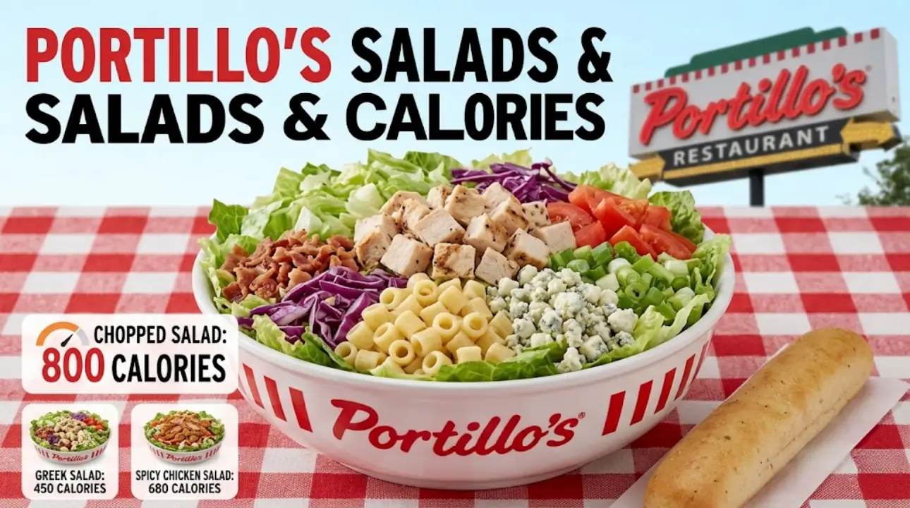 Portillo's Restaurant Salad With Price and Calories