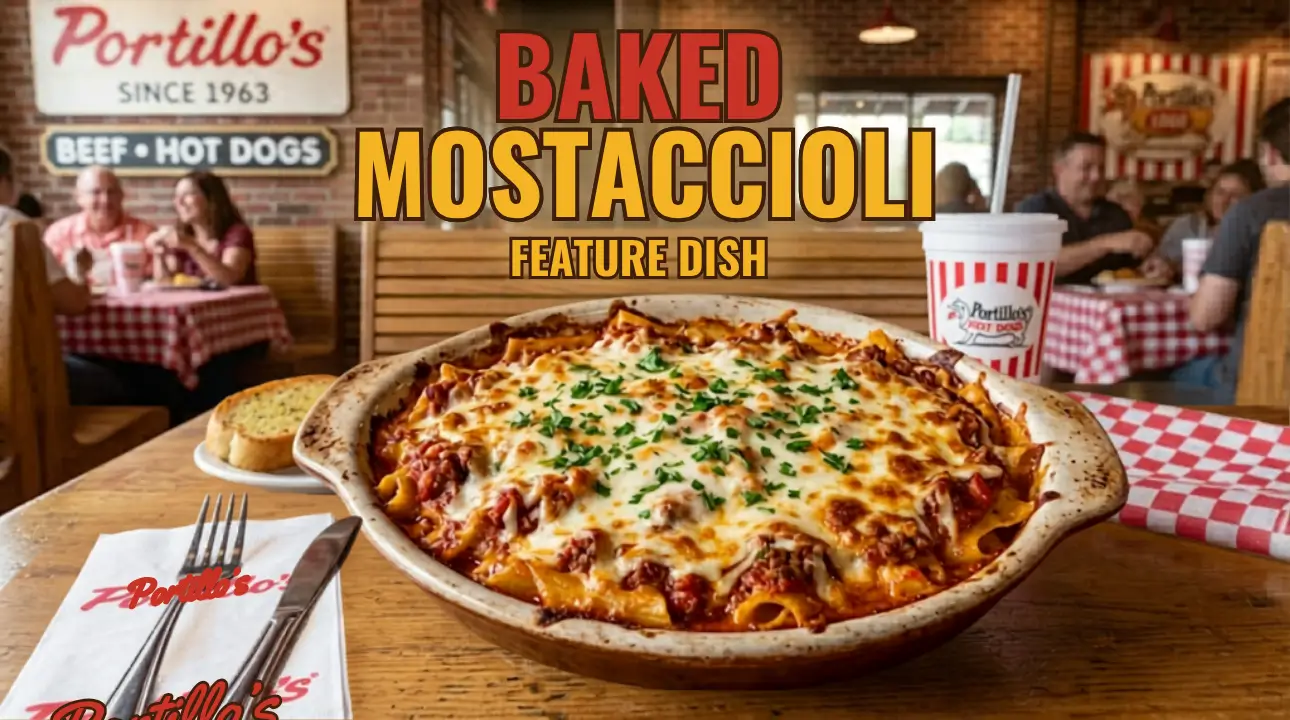 Baked Mostaccioli Menu