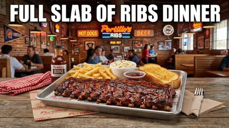 Portillo's Full Slab of Ribs Dinner