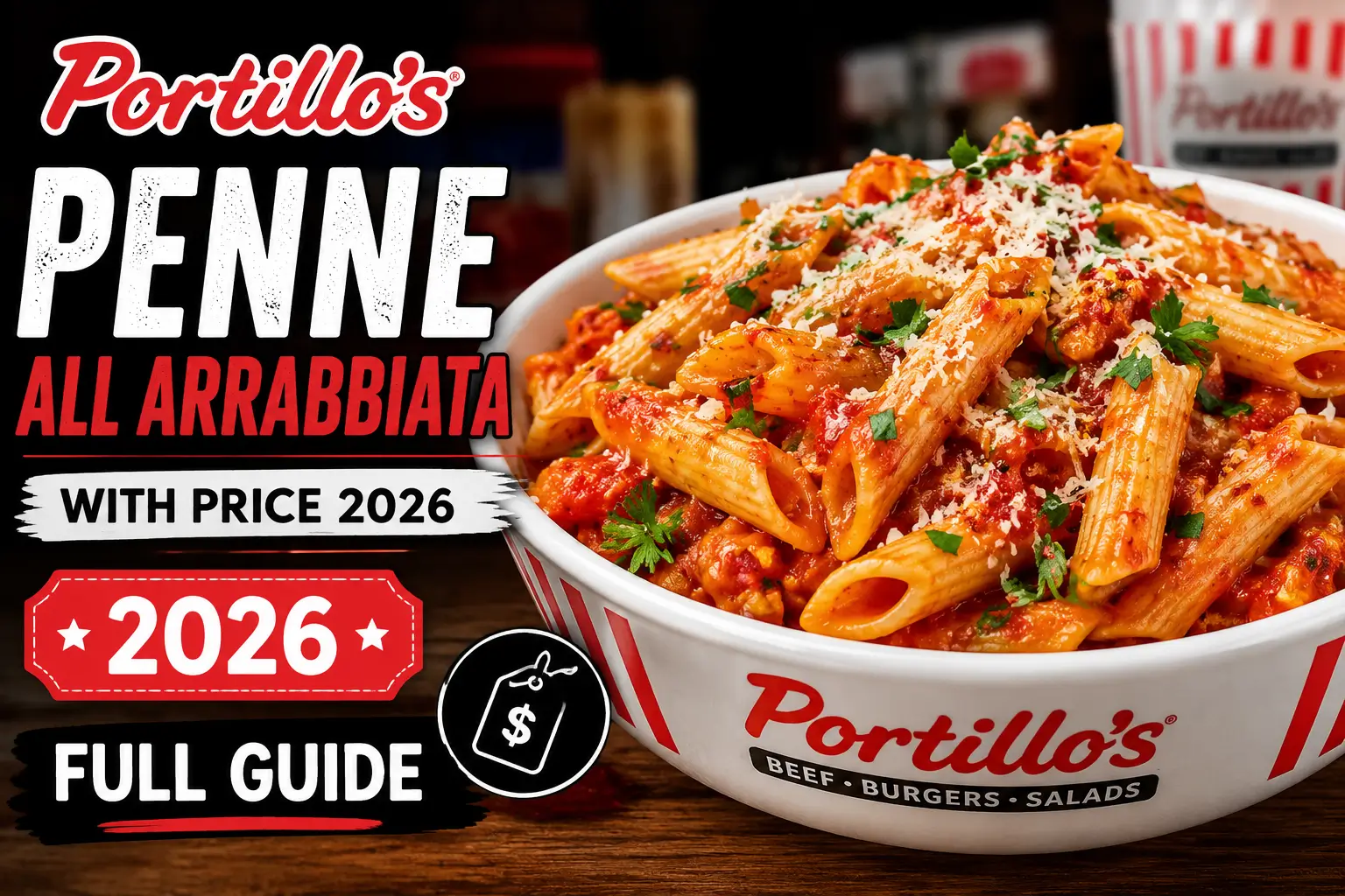 Portillos Penne All Arrabbiata